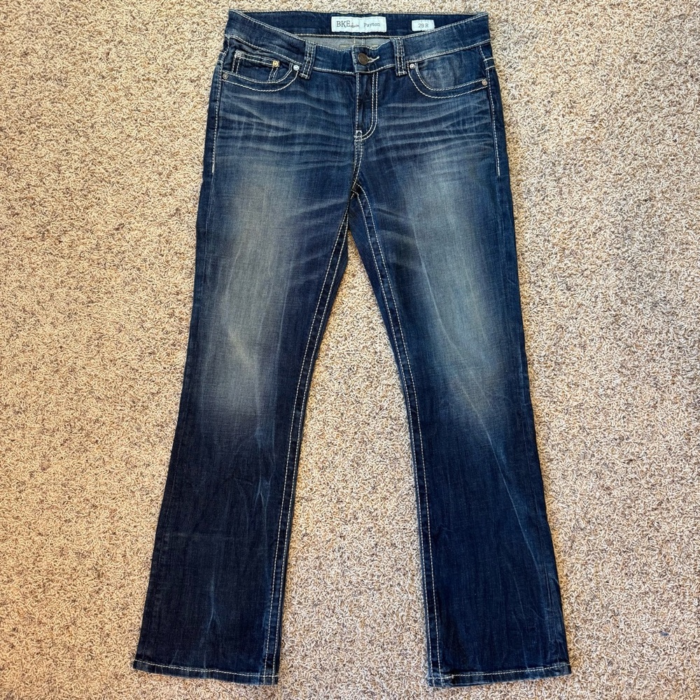 BKE Women's Boot Cut Jeans - Deep Indigo